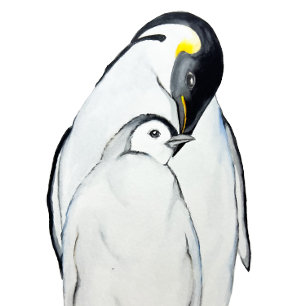 Cute family of emperor penguins T-Shirt