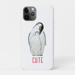 Cute family of emperor penguins T-Shirt iPhone 11 Pro Case
