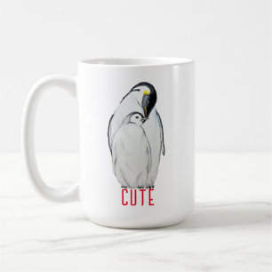 Cute family of emperor penguins T-Shirt Coffee Mug