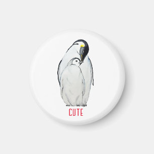 Cute family of emperor penguins T-Shirt Magnet