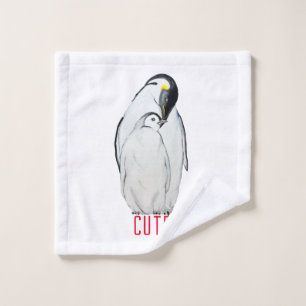 Cute family of emperor penguins T-Shirt Wash Cloth