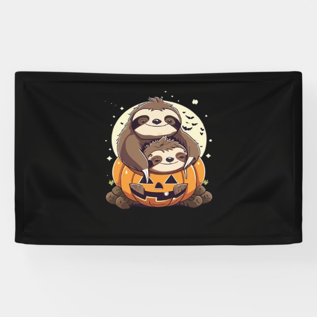 Cute family of sloths Essential T-Shirt Banner (Horizontal)