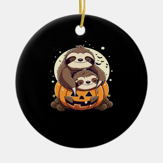 Cute family of sloths Essential T-Shirt Ceramic Ornament (Front)