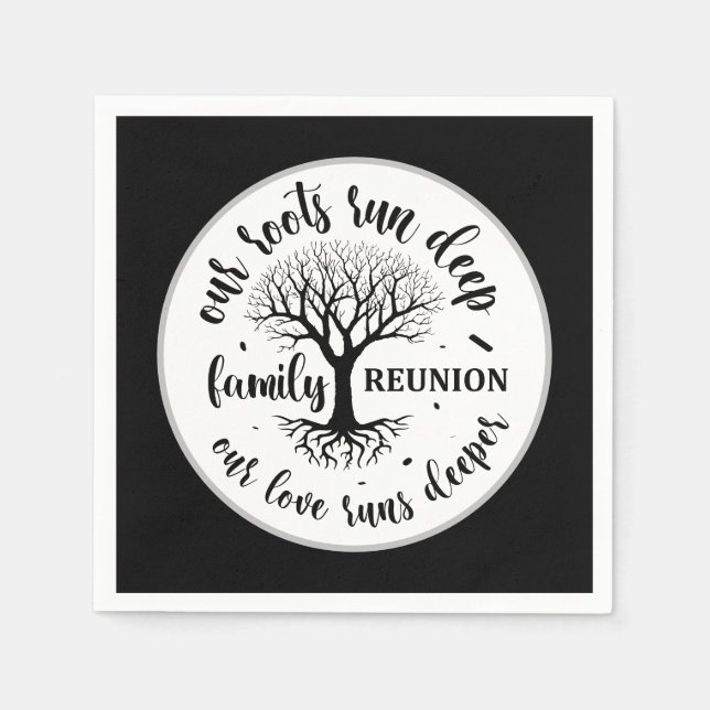 Cute Family reunion party  Napkin (Front)