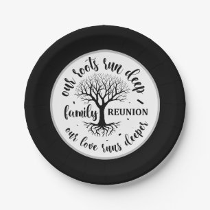 Cute Family reunion party Paper Plate