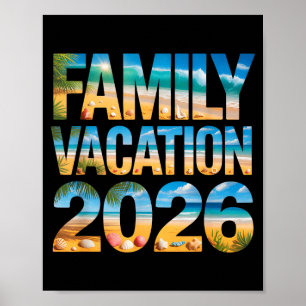Cute family vacation 2026 cousin trip surf trip poster