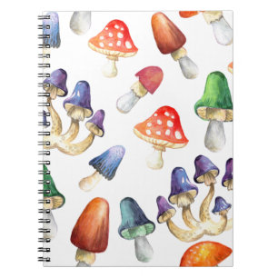 Cute fantastic mushrooms notebook