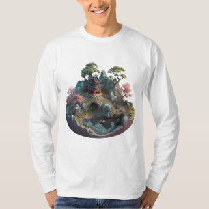 Cute Fantasy 3D Landscape Men's Long-sleeve T-Shirt