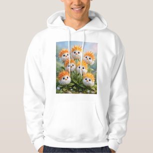 Cute Fantasy Chick Flowers Garden Men's Hoody