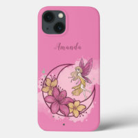 Cute Fantasy Fairy on the Moon, Custom Name