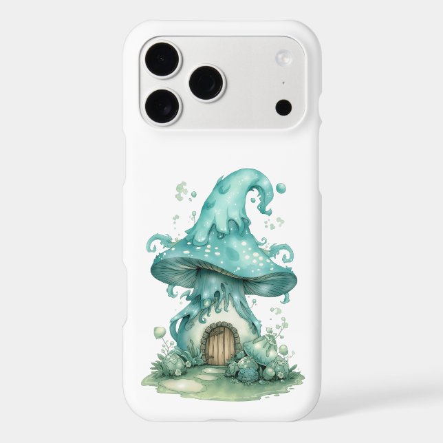 Cute Fantasy Mushroom House Phone Case – Aesthetic (Back)
