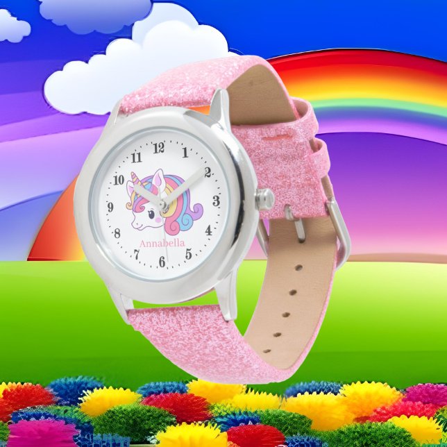 cute fantasy unicorn add name watch (Creator Uploaded)
