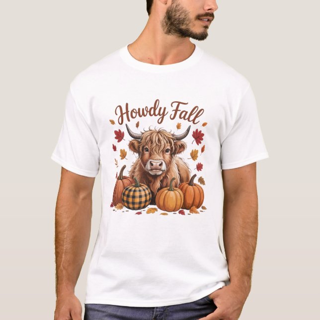 Cute Farm Animal Autumn Fall Season Gift Men Women T-Shirt (Front)