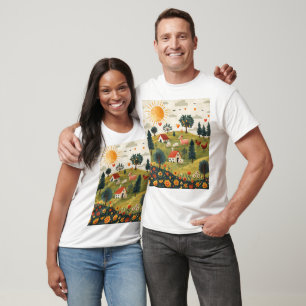 Cute Farm Animal Design Tshirt Men Women