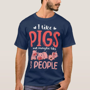 Cute Farm Animal Farmer Animal Lover Funny Pig Pre T-Shirt