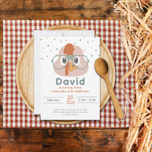 Cute Farm Animal Invitation Farm Birthday Invite