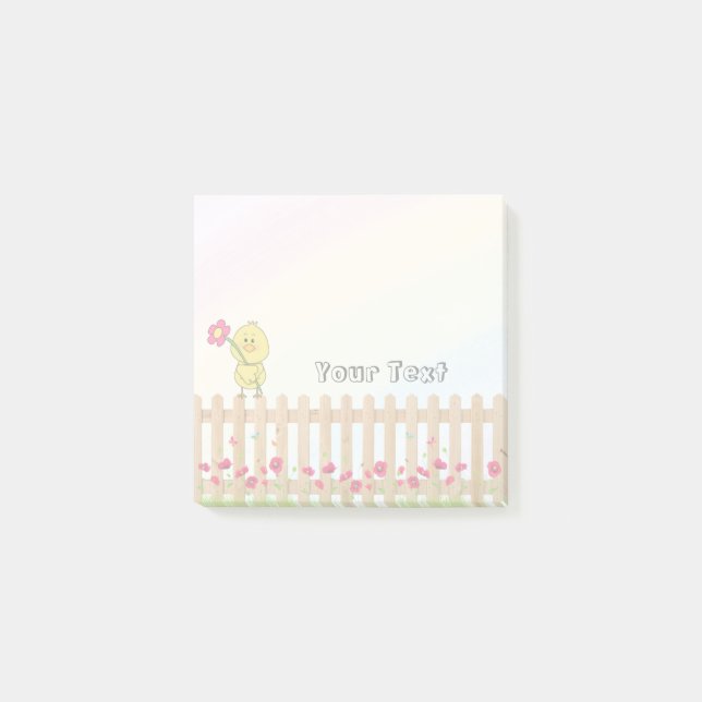 Cute Farm Animal Kids School Rainbow Post-it Notes (Front)