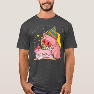 Cute Farm Animal Lover Birthday Party Farmer Farmi T-Shirt