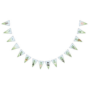 Cute farm animals baby shower bunting