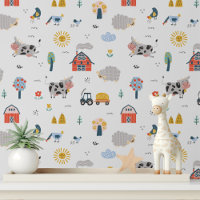 Cute Farm Animals Kids Pattern
