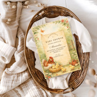 Cute Farm Chicks Baby Shower