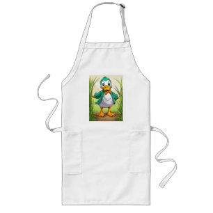 Cute Farm Duck Long Apron