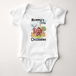 Cute Farm Hens & Chicks Baby Bodysuit