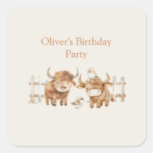 Cute Farm Themed Birthday Party for Boy or Girl