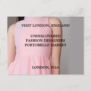 Cute Fashion Invite Postcard for Designers