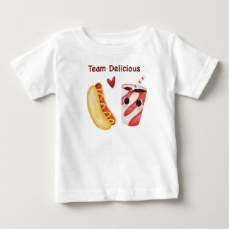 Cute Fast Food – Kawaii Junk Food Faces Baby T-Shirt