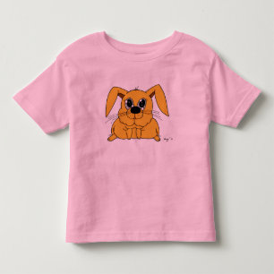 Cute Fat Bunny Toddlers Ringer T-Shirt