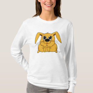 Cute Fat Bunny Womens Hooded Sweatshirt T-Shirt
