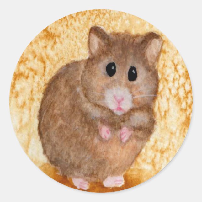 Cute Fat Hamster Stickers (Front)