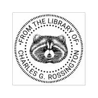 Cute Fat Racoon Face Library Book Name