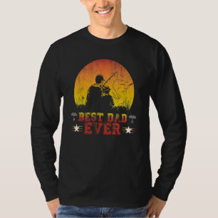 Cute Father's Day Best Dad Ever With Fishing Reel T-Shirt
