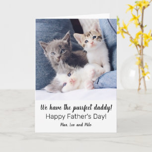 Cute father's day card from furry babbies