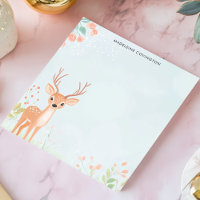 Cute Fawn Deer Woodland Personalised Name