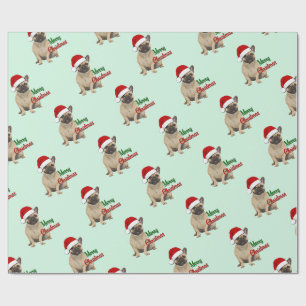 Cute Fawn French Bulldog Puppy Wrapping Paper