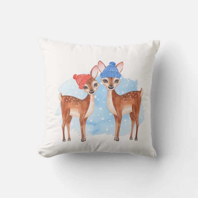 Cute fawns cushion (Front)