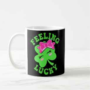 Cute Feeling Lucky C Shamrock St Patrick Day Coffee Mug