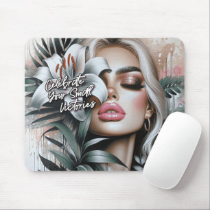 Cute Female Affirmations Mouse Pad