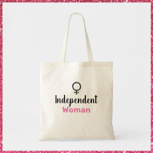 Cute Female Symbol Independent Woman Tote Bag