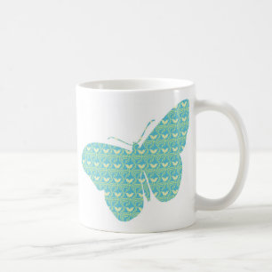 Cute feminine butterfly coffee mug