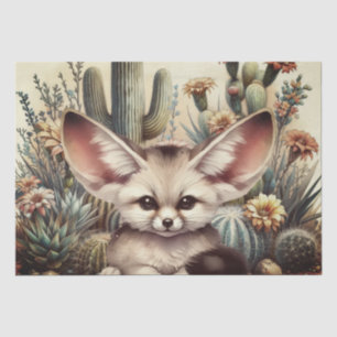 Cute Fennec Fox Animal Tissue Paper