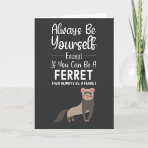 Cute Ferret Cards Pet Funny Animal Wildlife 