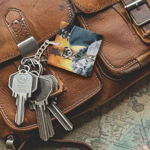 Cute Ferret Keys Cherub Key Ring