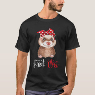 Cute Ferret Mom Christmas Family Holiday Xmas Cost T-Shirt