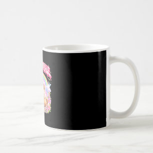 Cute ferret rainbow floral funny for men women kid coffee mug
