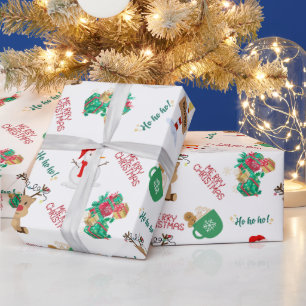 Cute Festive Children's Christmas Wrapping Paper