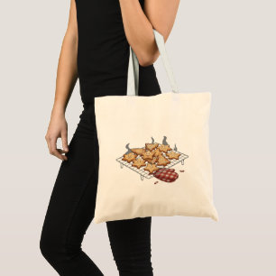 Cute Festive Christmas Cookies Holiday Baking Tote Bag